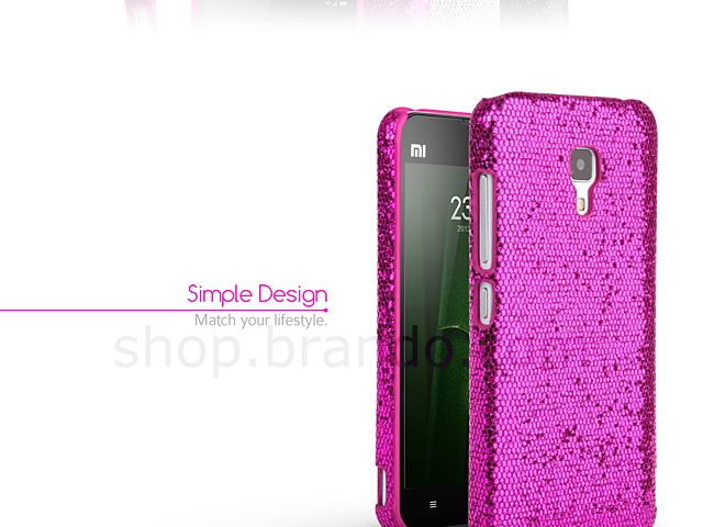 Xiaomi Mi2A Glitter Plactic Hard Case