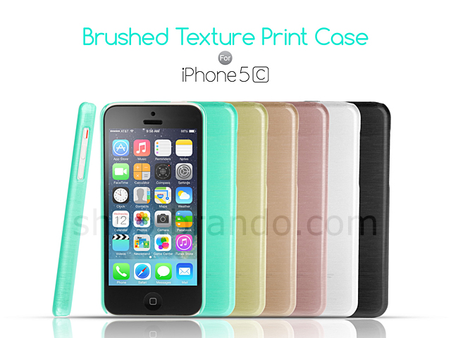 iPhone 5c Brushed Texture Print Case
