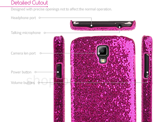 Samsung Galaxy S4 Active Glitter Plactic Hard Case
