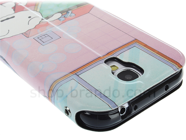 Samsung Galaxy S4 Crayon Shin-chan Bathing Folio Case (Limited Edition)