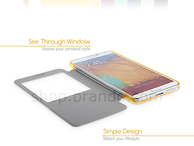 Samsung Galaxy Note 3 Embossed Flip View Case