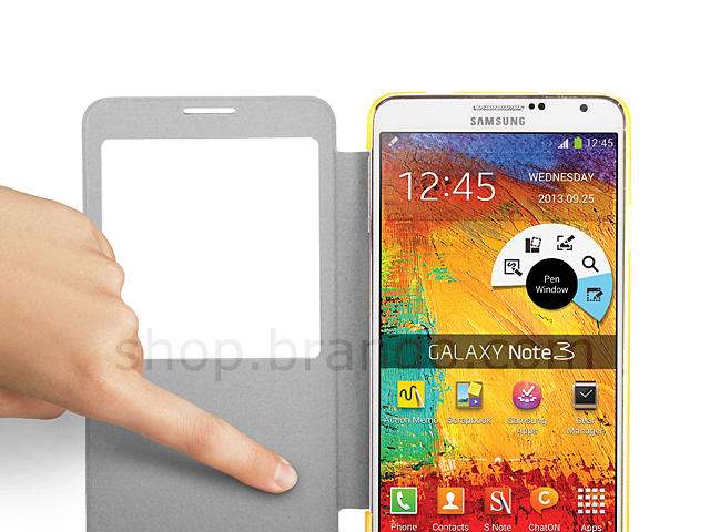 Samsung Galaxy Note 3 Embossed Flip View Case