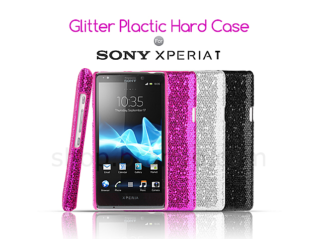 Sony Xperia T Glitter Plactic Hard Case