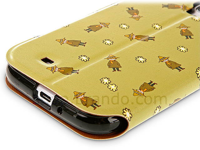 Samsung Galaxy S4 MOOMIN - Snufkin Floral Folio Case (Limited Edition)