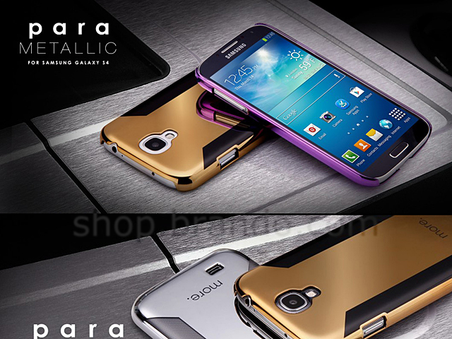 Samsung Galaxy S4 more. para Metallic Shiny Back Case