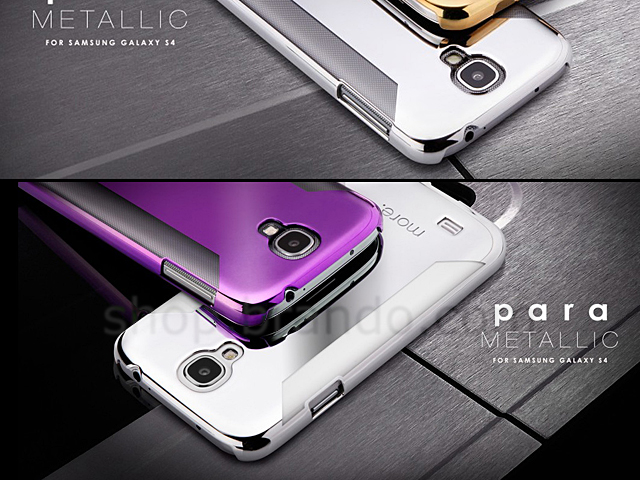 Samsung Galaxy S4 more. para Metallic Shiny Back Case