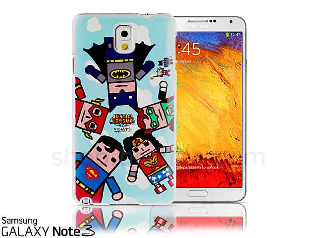 Samsung Galaxy Note 3 Justice League X Korejanai DC Comics Heroes - 5 Heroes Back Case (Limited Edition)