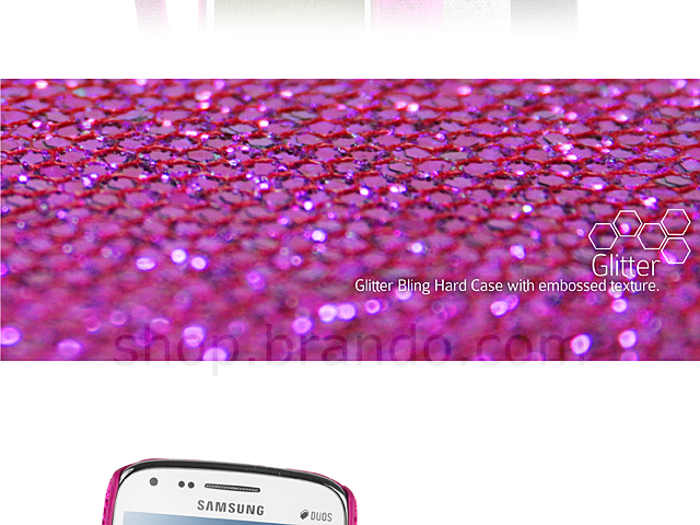 Samsung Galaxy Core i8260 Glitter Plactic Hard Case