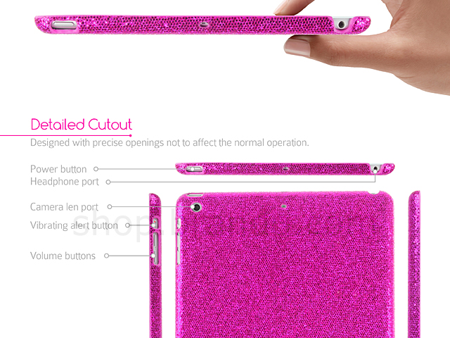 iPad Air Glitter Plactic Hard Case