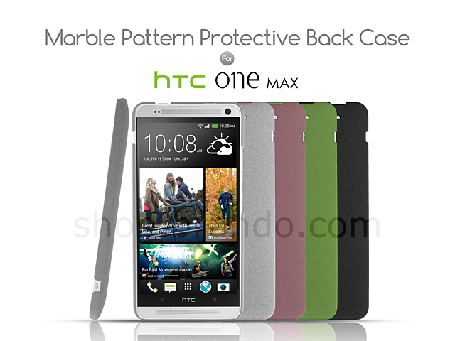 HTC One Max Marble Pattern Protective Back Case