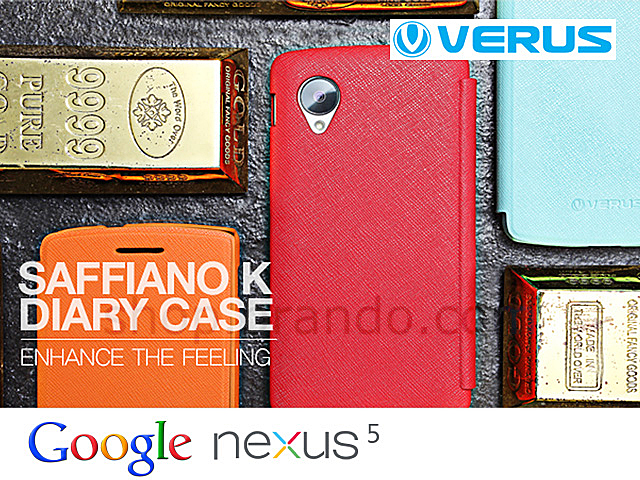 Verus Saffiano K Leather Case For Google Nexus 5