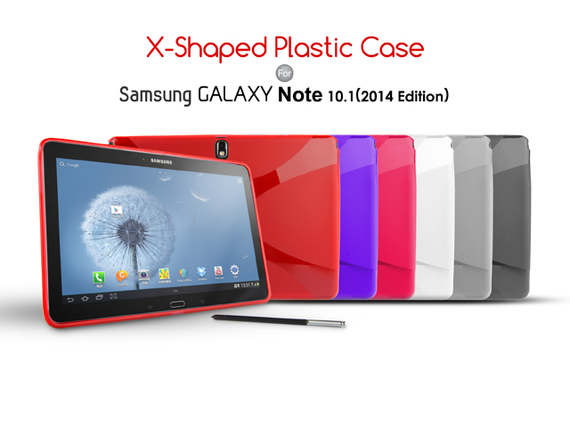 Samsung Galaxy Note 10.1 (2014 Edition) X-Shaped Plastic Back Case