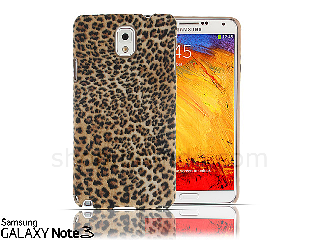 Samsung Galaxy Note 3 Leopard Stripe Suede Case