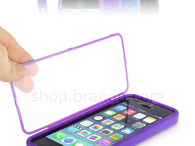 iPhone 5c Plastic Case w/ Semi-transparent Face Cover