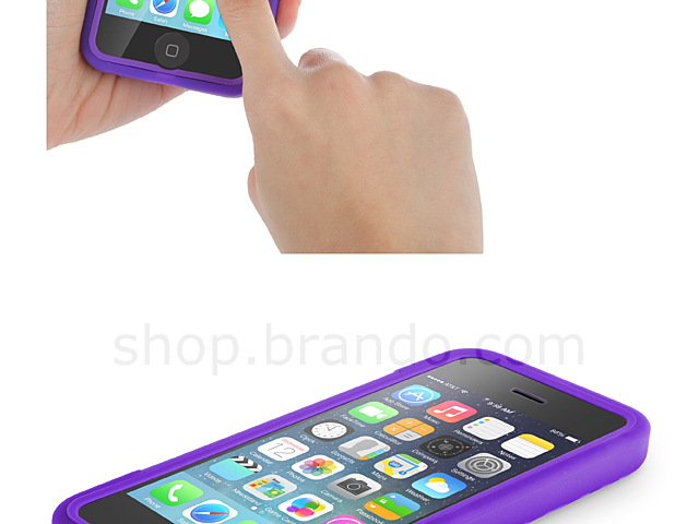 iPhone 5c Plastic Case w/ Semi-transparent Face Cover