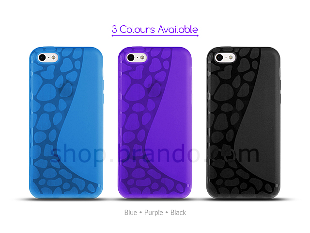 iPhone 5c Plastic Case w/ Semi-transparent Face Cover