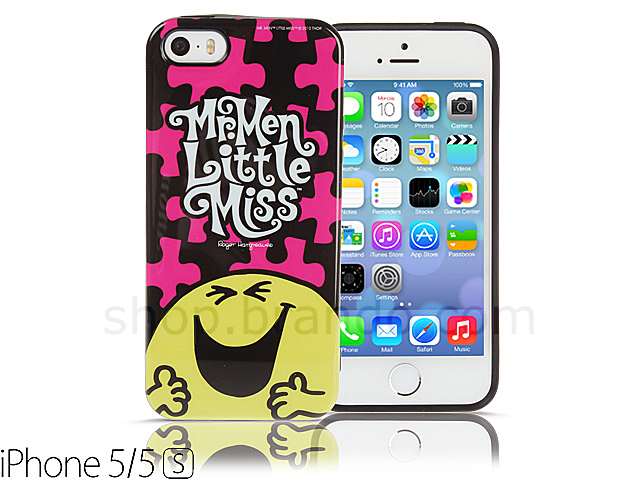 iPhone 5 / 5s Mr Men & Little Miss - Mr Happy Puzzle Soft Case (Limited Edition)
