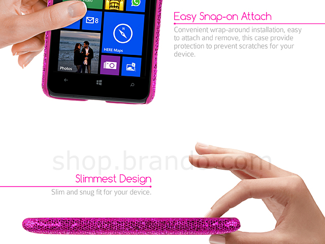 Nokia Lumia 625 Glitter Plactic Hard Case
