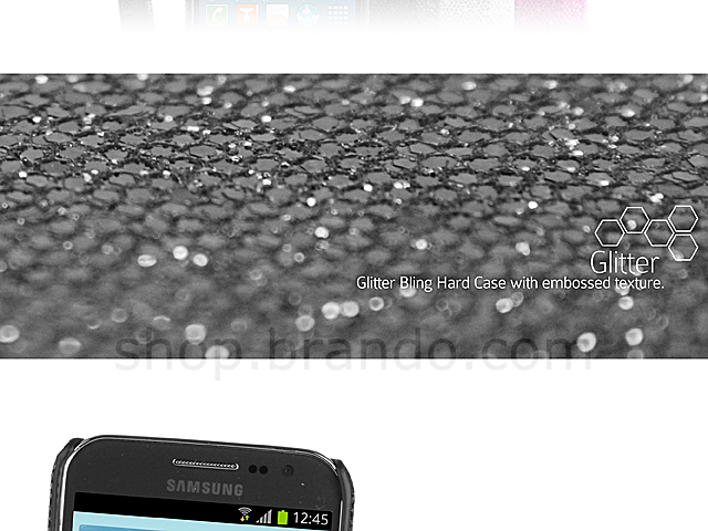 Samsung Galaxy Win i8522 Glitter Plactic Hard Case