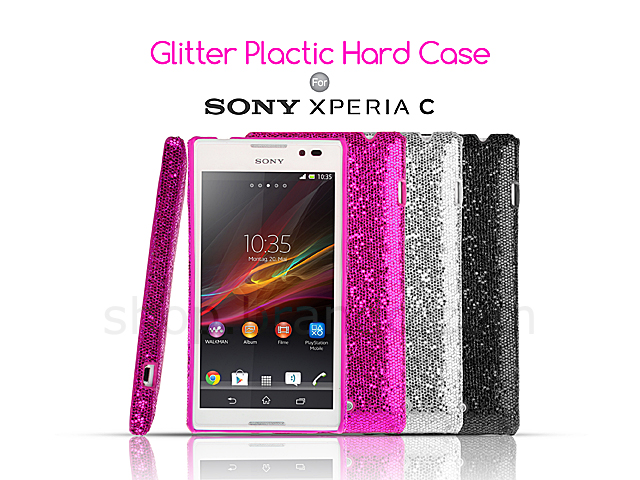 Sony Xperia C Glitter Plactic Hard Case