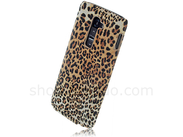 LG G2 Leopard Stripe Suede Case