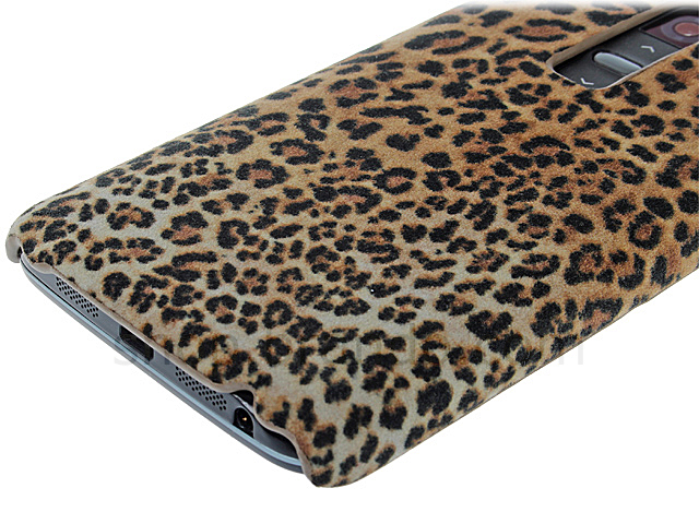 LG G2 Leopard Stripe Suede Case