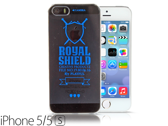 iPhone 5 / 5s Playful - Royal Shield Transparent Case