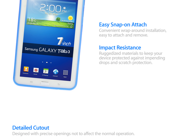Samsung Galaxy Tab 3 Lite 7.0 X-Shaped Plastic Back Case