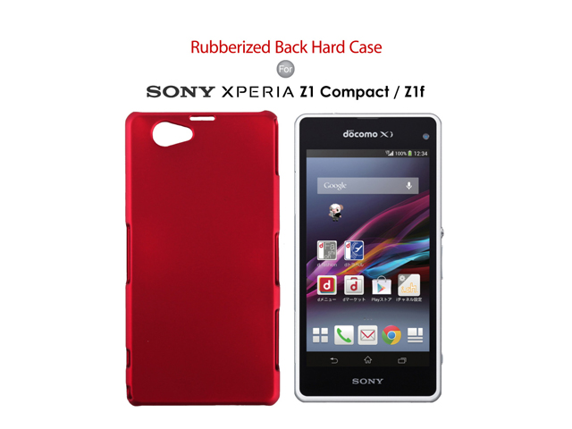 Sony Xperia Z1 Compact / Rubberized Back Hard Case