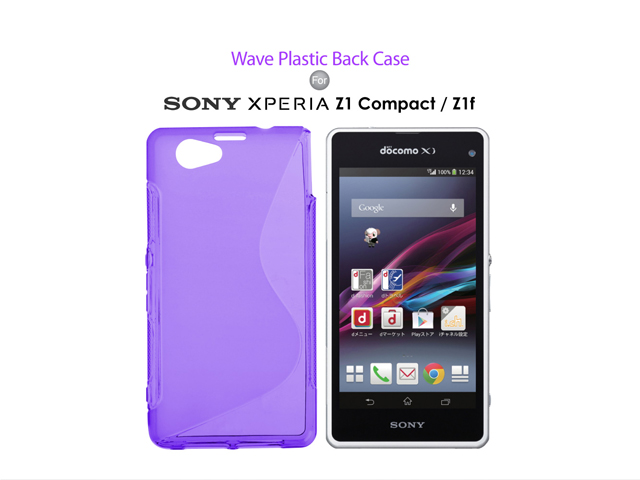 Sony Xperia Z1 Compact / Z1f Wave Plastic Back Case