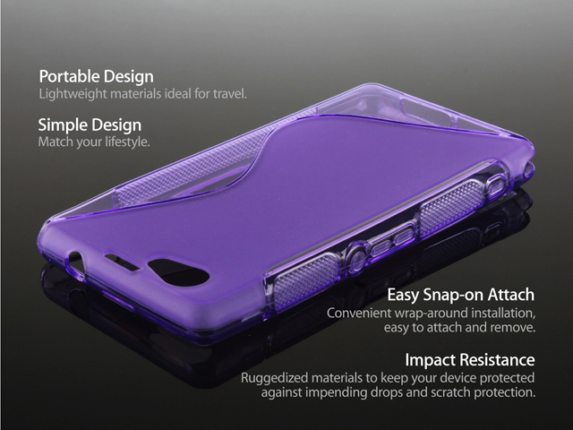 analoog Goot voor de hand liggend Sony Xperia Z1 Compact / Z1f Wave Plastic Back Case