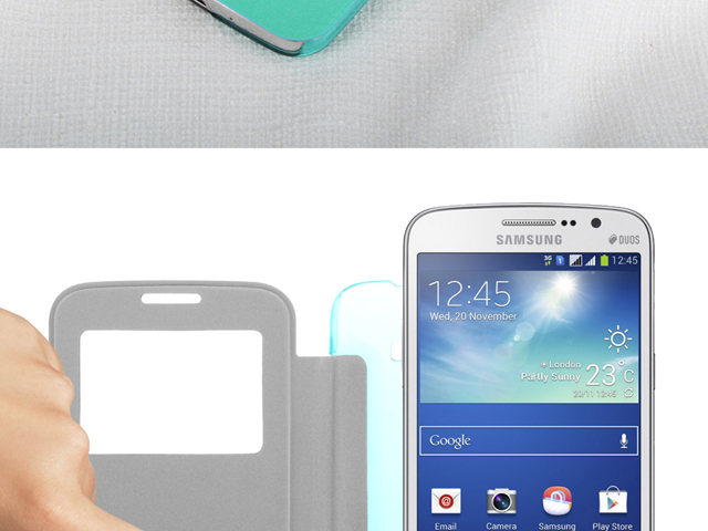 Samsung Galaxy Grand 2 Embossed Flip View Case