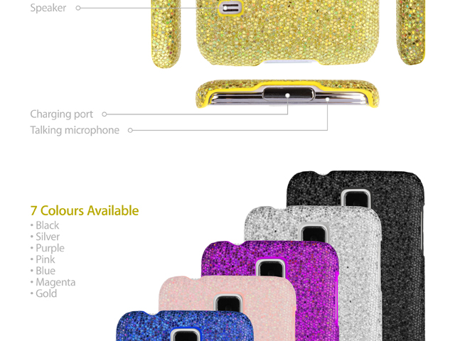 Samsung Galaxy S5 Glitter Plactic Hard Case