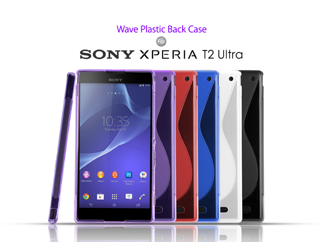 Sony Xperia T2 Ultra Wave Plastic Back Case