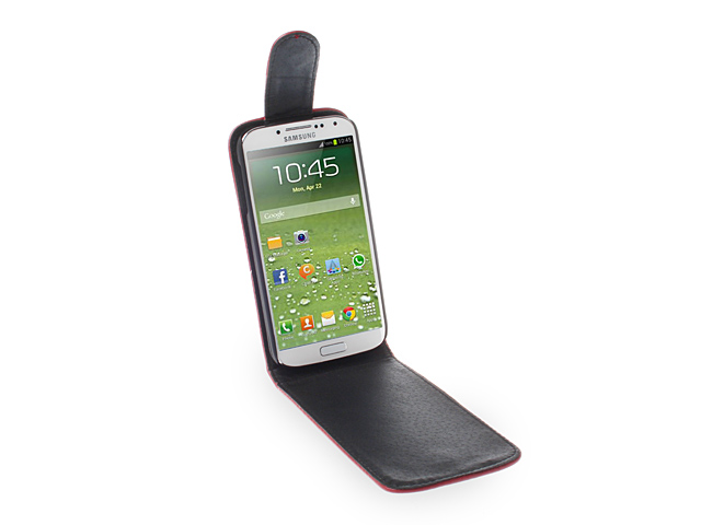 Samsung Galaxy S4 mini Fashionable Flip Top Faux Leather Case
