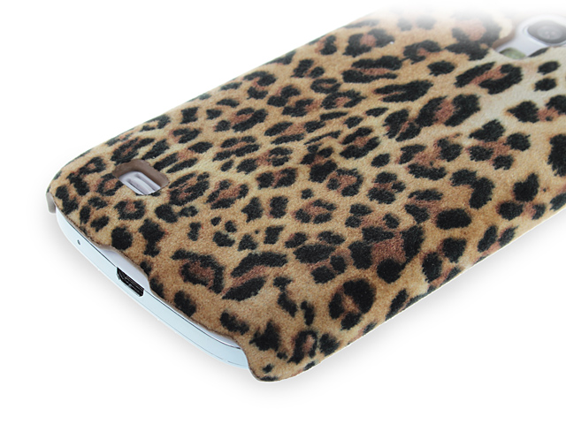 Samsung Galaxy S4 Mini Leopard Stripe Suede Case