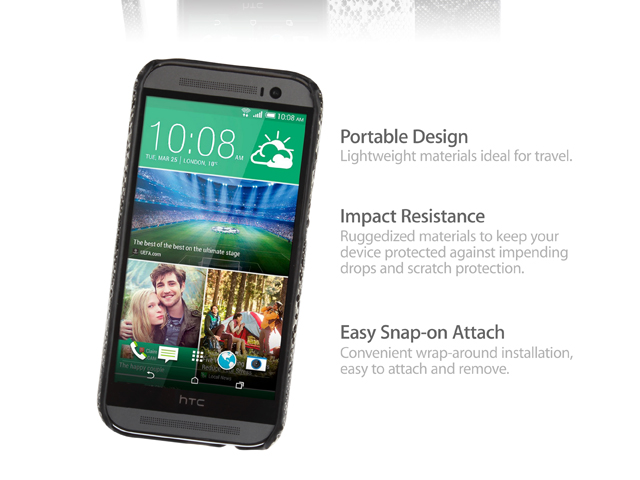 HTC One (M8) Faux Snake Skin Back Case