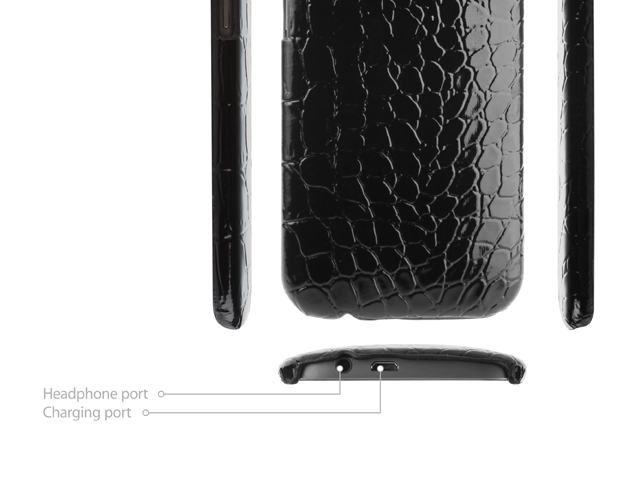 HTC One (M8) Crocodile Leather Back Case