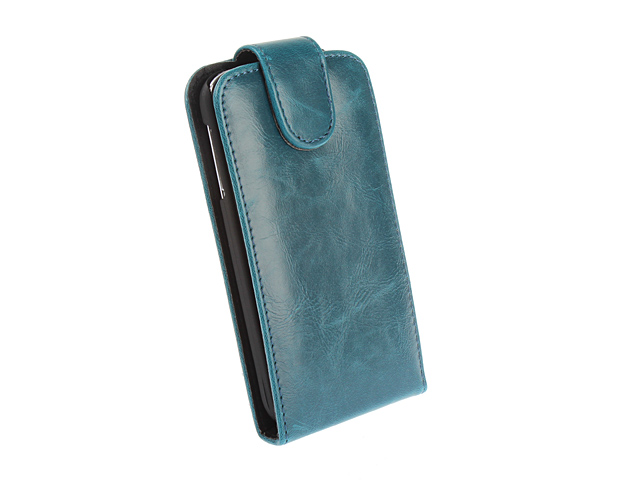 Samsung Galaxy S4 Fashionable Flip Top Faux Leather Case