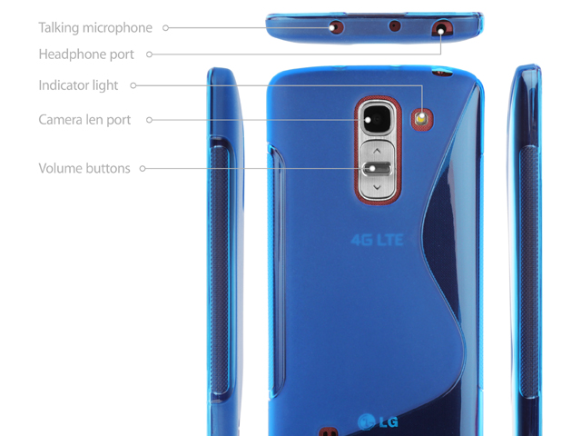 LG G Pro 2 Wave Plastic Back Case