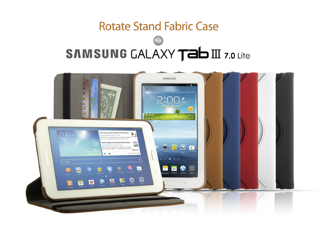 Samsung Galaxy Tab 3 Lite 7.0 Rotate Stand Fabric Case