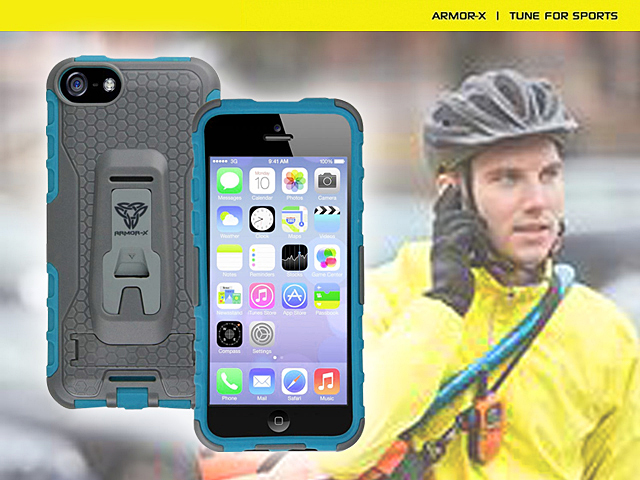 ARMOR-X Case [X] Series - Rugged Case with Belt Clip for iPhone 5c
