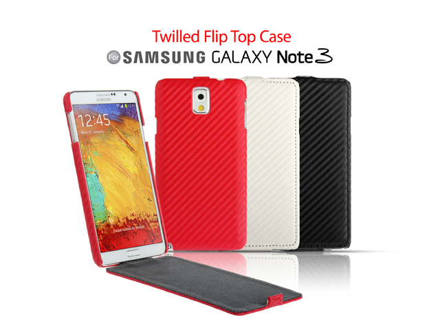 Samsung Galaxy Note 3 Twilled Flip Top Case