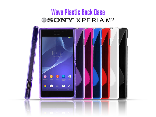 Sony Xperia M2 Wave Plastic Back Case