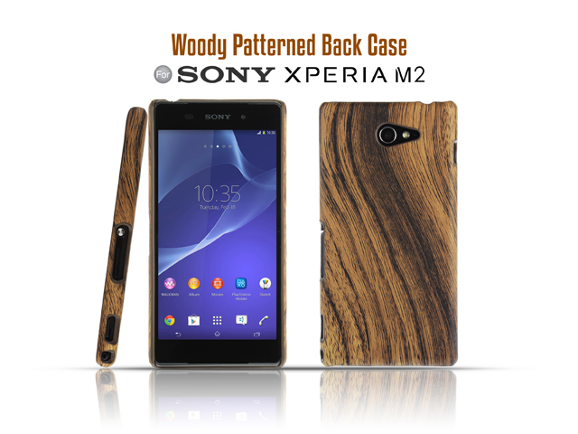 Sony Xperia M2 Woody Patterned Back Case