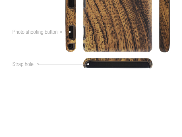 Sony Xperia M2 Woody Patterned Back Case
