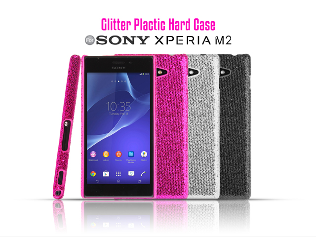Sony Xperia M2 Glitter Plactic Hard Case