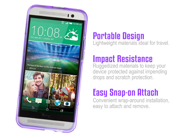 HTC One (E8) Wave Plastic Back Case