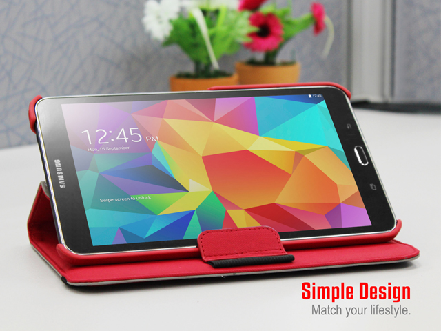 Samsung Galaxy Tab 4 8.0 Rotate Stand Fabric Case