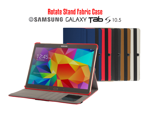 Samsung Galaxy Tab S 10.5 Rotate Stand Fabric Case